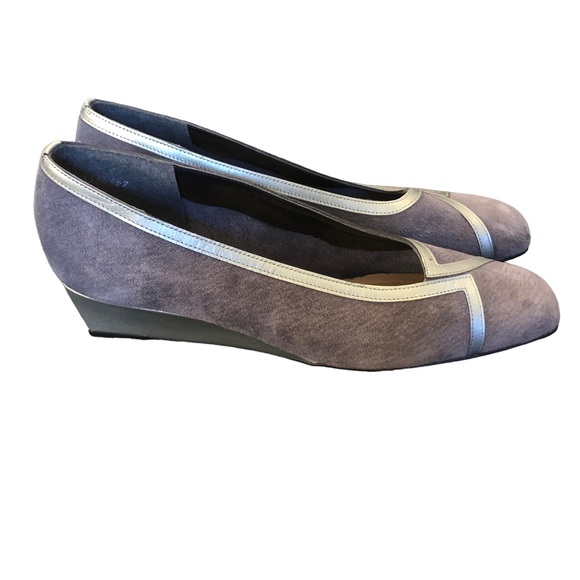 California Magdesians Silver Suede Flats size 10 1/2 - Picture 6 of 11